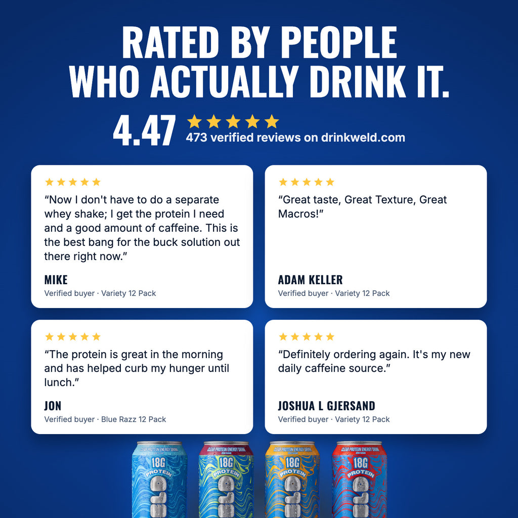 WELD reviews: rated 4.47 from 473 verified reviews on drinkweld.com